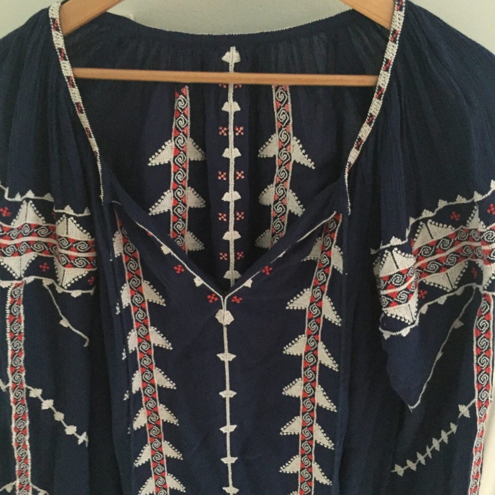 beaded navy top - Picture 3 of 5